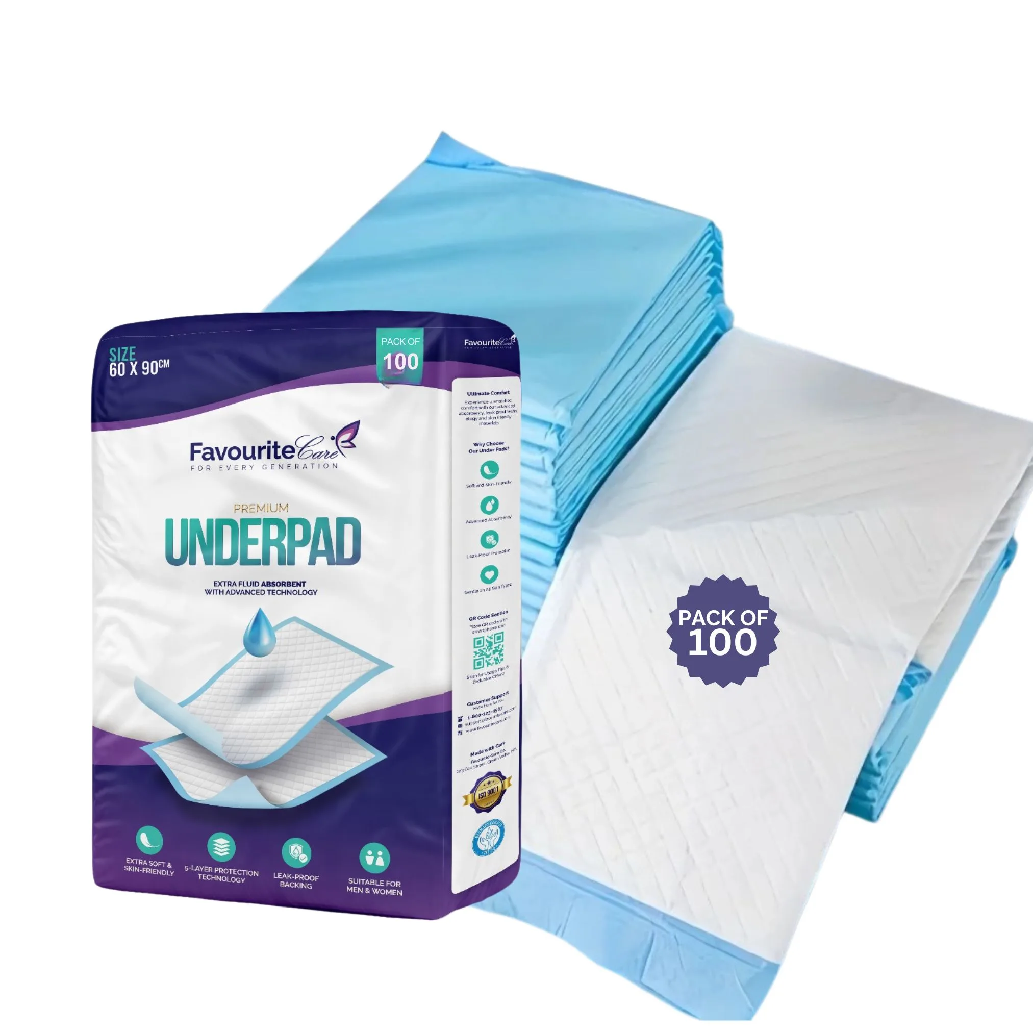 Favourite Care underpad 100 pieces pack